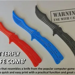 Butterfly Knife Comb