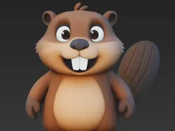 Chibi Beaver - Free 3D Print Model