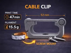 Desk - Cable Clip - Cable Management - Free 3D Print Model