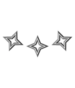 Floating LED Star Necklace (3D print on Fabric, e-textiles)