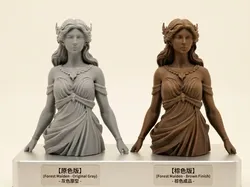 Forest Goddess Bust - Diana - Free 3D Print Model