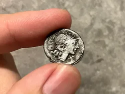 Silver Denarius Coin , Roman Republic - Free 3D Print Model