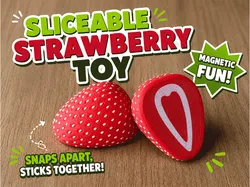 Sliceable magnetic strawberry - Free 3D Print Model