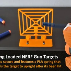 Spring Loaded Target For NERF Gun Fun!