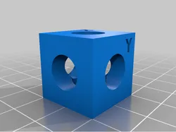 XYZ 20mm Calibration Cube With Holes