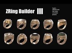 Zbrush jewelry Ring builder 3 classic edition 3D model
