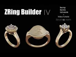 Zbrush jewelry Ring builder 4 3D model
