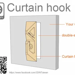 Curtain hook