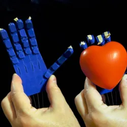 Prosthetic/Robotic Hand Printable As An Assembled Unit Without Supports