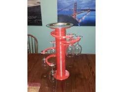 Spiral wineglass-holder