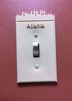 Atlanta skyline switch plate