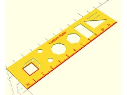 Customizable Stencil Ruler