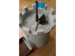 Flag and Flagpole for [Dice Tower with Secret Chamber for Dice Storage]