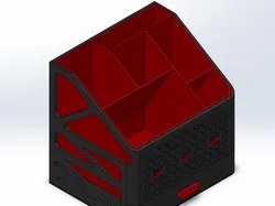 Multi-function pen box - Free 3D Print Model