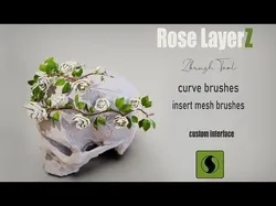 Rose LaerZ  Zbrush tool  Low-poly 3D model