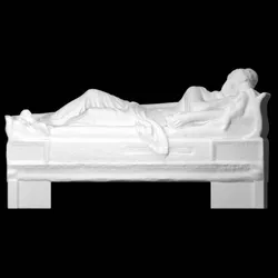 Sarcophagus Lid with Figure of the Decease