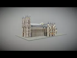 3D Model - Westminster Abbey Low-poly 3D model