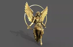 angel statue 3D model 3D model