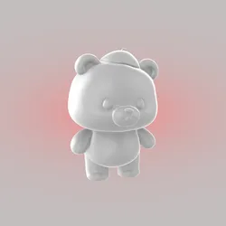 Bear miniature - 3d model