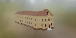 Brasov Central Post Office - Historic Civic Landmark 3D model
