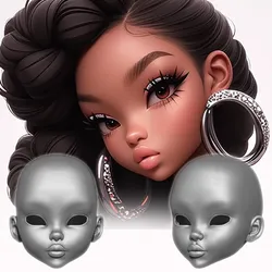 Britney - Art Doll BJD Head - High-Detail 3D Printable Sculpt