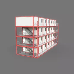 Container Building 3D model