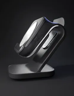 Create a unique minimalist MagSafe charging stand with a premium mono