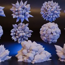 Crystal, Ice, Ore & Gem Shard Collection (DND / TTRPG)