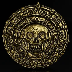 Cursed Aztec Gold Coin Pirates of the Caribbean