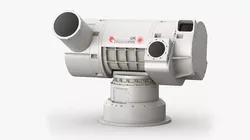 DragonFire Laser Defense Turret Grey Rigged for Maya 3D model
