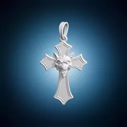 Gargoyle Cross Pendant 3D Printable Model 3D print model
