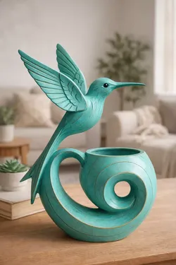 Hummingbird Spiral Planter  STL for 3D Printing 3D model
