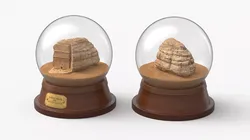Madain Saleh in Glass Globe 3D model