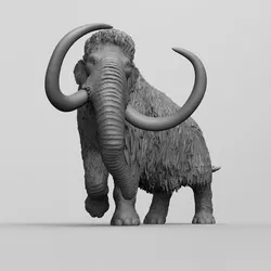 Mammoth Wildlife Zoo Animal 3D print model