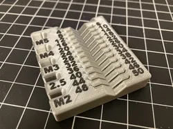 Metric small screw measuring device