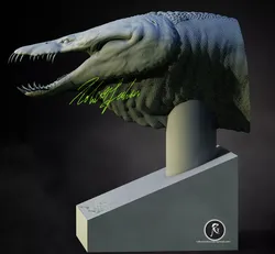 Nothosaurus Bust 3D print model