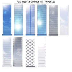 Parametric Building Collection 1A 2Advanced 3D model