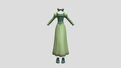 Princess Belle Green Clothes