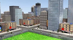 Realistic Modern City for Simulation and  Shooting Games Low-poly 3D model