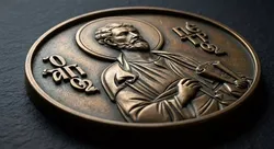 Saint Peter the Apostle Orthodox Icon 3D print model