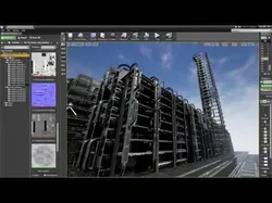 Sci-Fi Ladders and Stairs Package Orange Version Low-poly 3D model