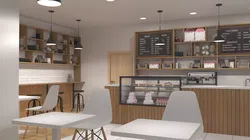 Small Coffee Shop Interior 3D model