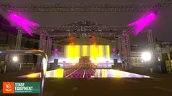 Stage equipment - devices and spotlight 3D model