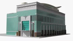 Tiered Entry Retail Building 3D model