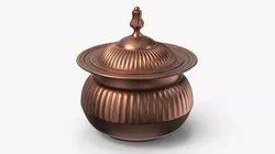 Traditional Arabic Copper Sugar Pot 3D model