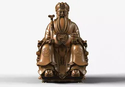 Tu Di Gong Buddha Statue  3D model