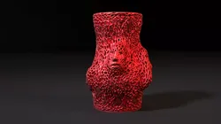 Vase scream 3D print model