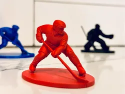 Hockey Players and Goalie - Free 3D Print Model