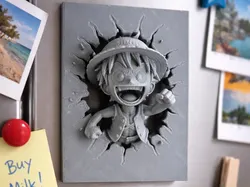 Magnet Luffy One Piece - Free 3D Print Model
