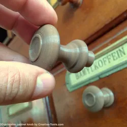 3D-printable generic cabinet knob